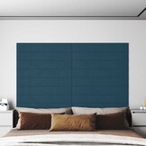 vidaXL Wandpanelen 12 st Blauw Fluweel 1,62 m² (55% Korting!)