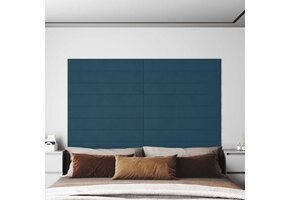 vidaXL Wandpanelen 12 st 1,62 m² 90x15 cm Blauw (50% Korting)