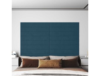 vidaXL Wandpanelen 12 st Blauw Fluweel 1,62 m² (55% Korting!)