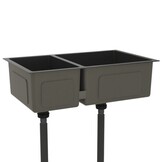 RVS Gootsteen Zwart 58% Korting