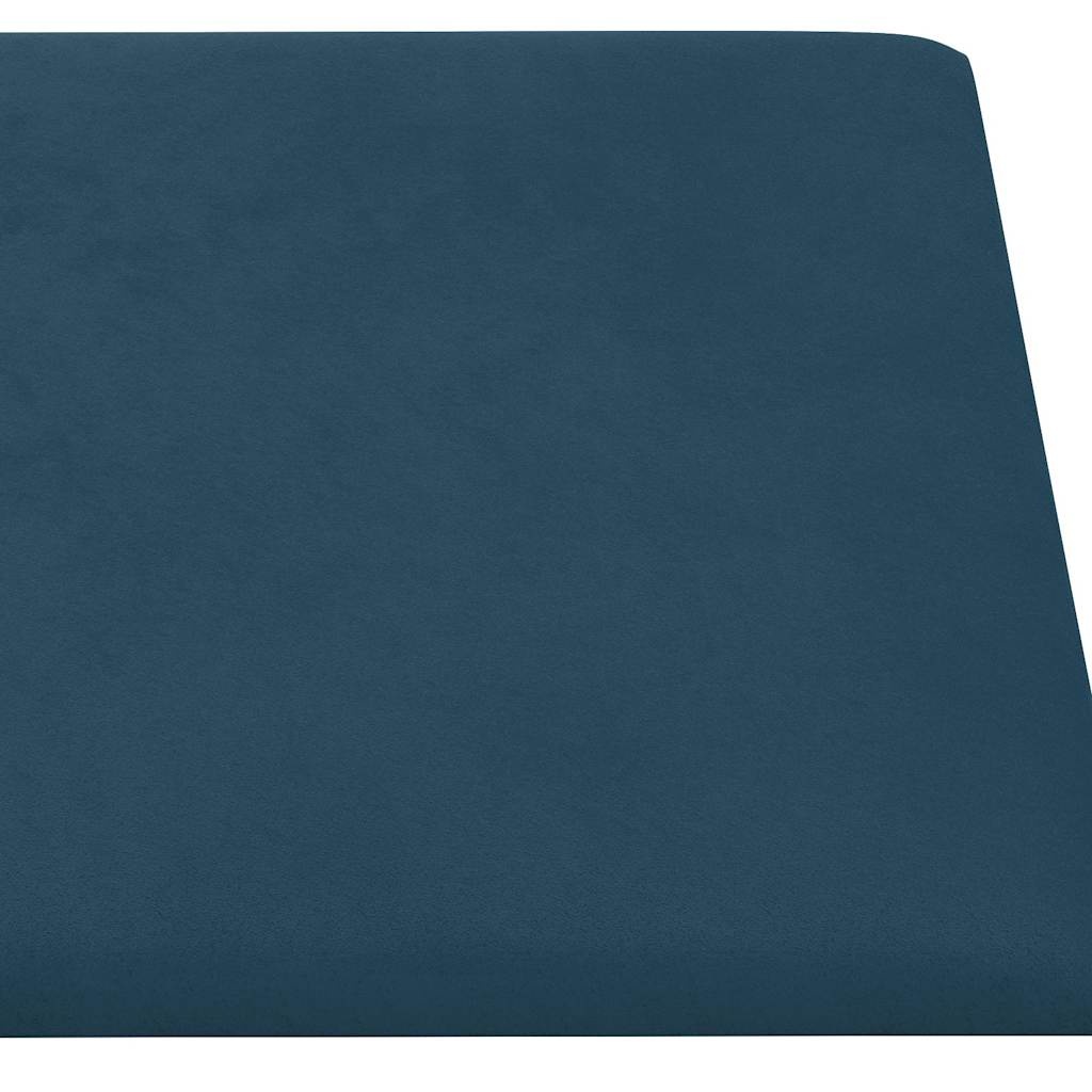 vidaXL Wandpanelen 12 st Blauw Fluweel 1,62 m² (55% Korting!)
