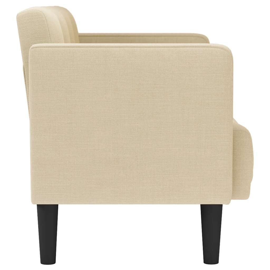 vidaXL Loveseat Bank Crème 111 cm Stof - 35% Korting!