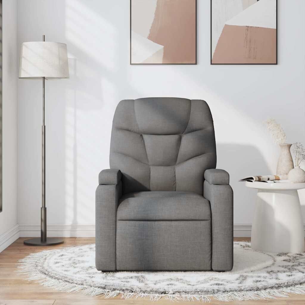 vidaXL Massagestoel Verstelbaar Stof Donkergrijs - 35% Korting!
