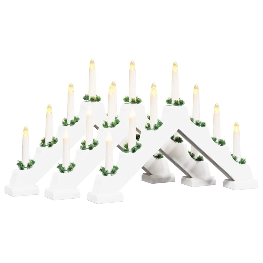 VidaXL Kerst Kaarsenbrug Wit 55% Korting