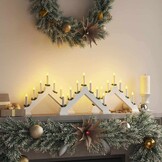 VidaXL Kerst Kaarsenbrug Wit 55% Korting