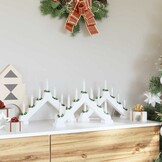 VidaXL Kerst Kaarsenbrug Wit 55% Korting