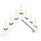 VidaXL Kerst Kaarsenbrug Wit 55% Korting