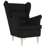 vidaXL Zwarte Fauteuil (74x84x100 cm) - 35% Korting