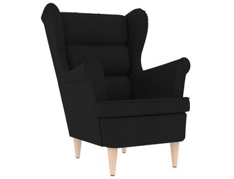 vidaXL Zwarte Fauteuil (74x84x100 cm) - 35% Korting