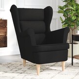 vidaXL Zwarte Fauteuil (74x84x100 cm) - 35% Korting