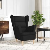 vidaXL Zwarte Fauteuil (74x84x100 cm) - 35% Korting