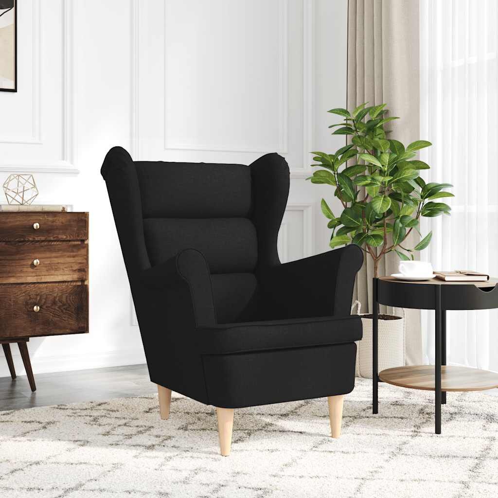 vidaXL Zwarte Fauteuil (74x84x100 cm) - 35% Korting