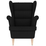 vidaXL Zwarte Fauteuil (74x84x100 cm) - 35% Korting
