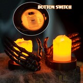 LED Vlamloze Halloween Kaarsen 4 stuks - 70% Korting