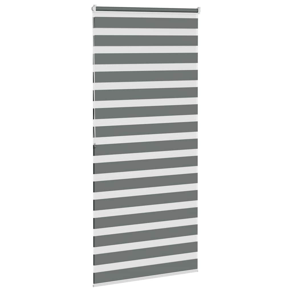 vidaXL Zebra Rolgordijn Donkergrijs - 28% Korting!