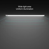 Klighten 2 stuks kastlampen met bewegingsmelder, 60 cm led-nachtlampje met 113 leds, USB-oplaadbaar, batterij-keukenlamp, kastverlichting, onderbouwlamp, auto/on/off, koud wit, zilver