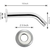 Douchearm 25cm RVS Chroom - 26% Korting