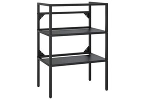 vidaXL Wastafelframe - IJzer Zwart - 60% Korting