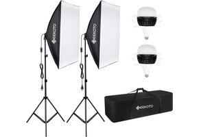 Softbox Set Fotostudio 50x70cm - 36% Korting!