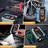 28% Korting: 7-in-1 Powerbank met Starthulp & Compressor