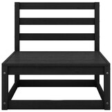 vidaXL Loungeset Grenenhout Zwart (35% Korting)