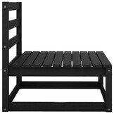 vidaXL Loungeset Grenenhout Zwart (35% Korting)