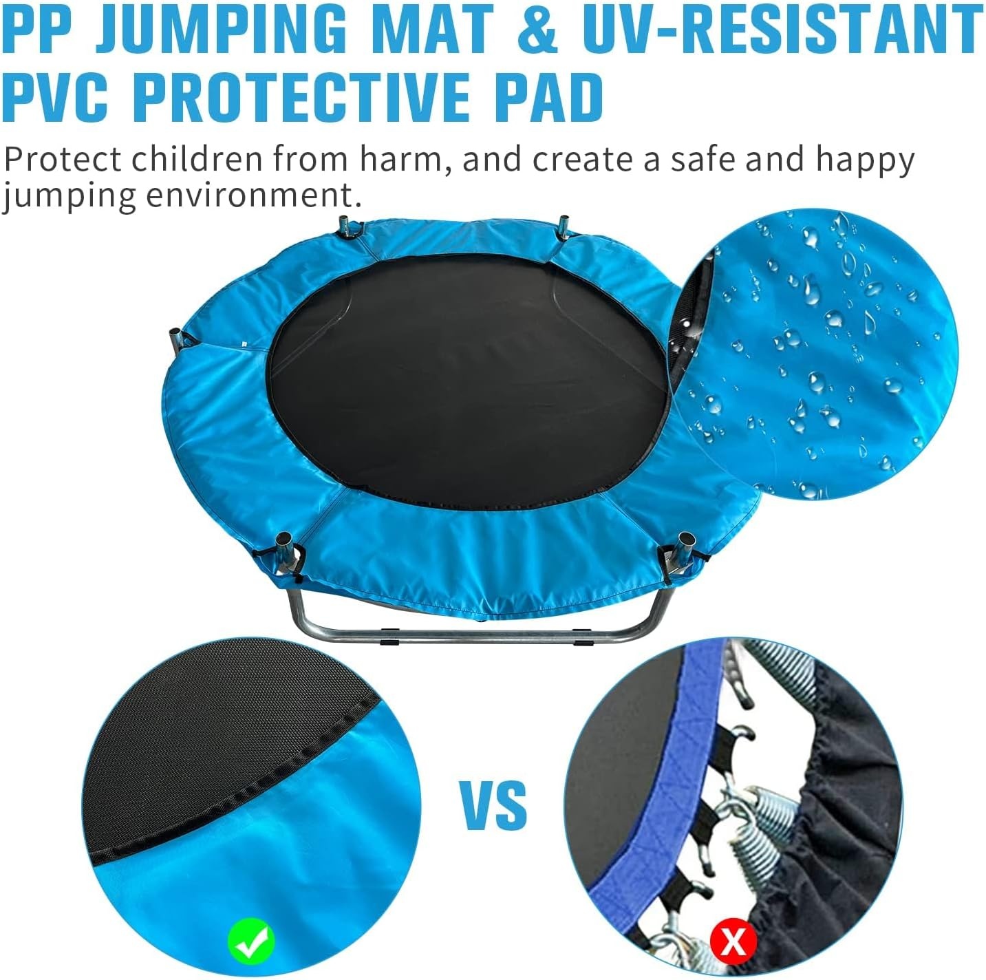 Kindertrampoline 150cm + Veiligheidsnet & Basketbal - 29% Korting!