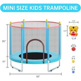 Kindertrampoline 150cm + Veiligheidsnet & Basketbal - 29% Korting!