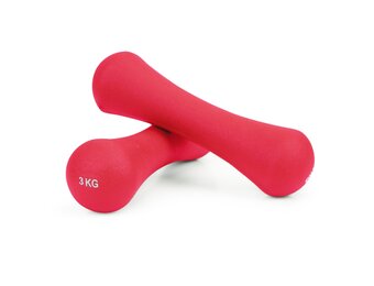 Fitness Dumbbells Set 6 kg Roze - 38% Korting!