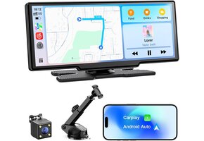 8.1" Draadloos CarPlay/Android Auto Autoscherm met Achteruitrijcamera (41% Korting)