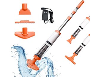 Draadloze Zwembadstofzuiger 3-in-1: 90 Min Gebruik, 29% Korting!
