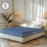 Jersey Katoen Hoeslaken Blauw 120x200x22cm - 54% Korting