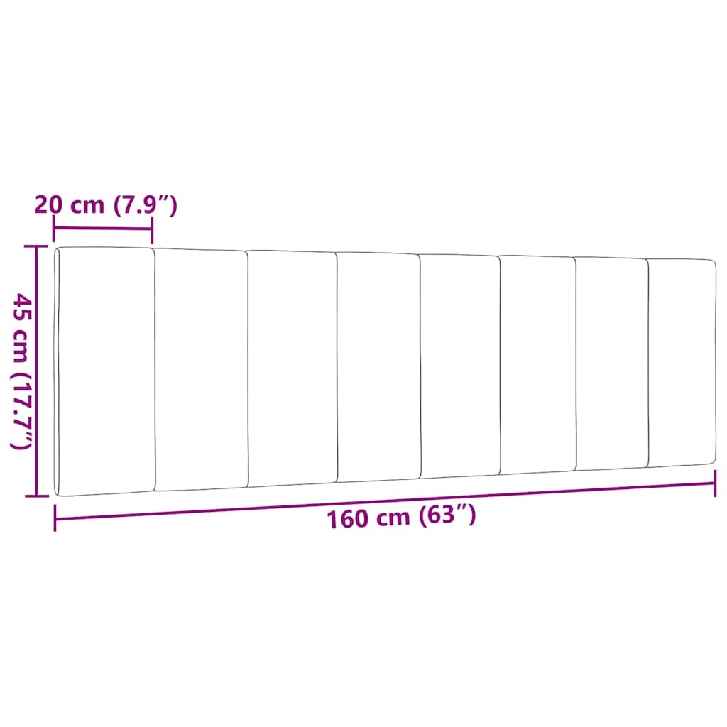 vidaXL Hoofdbordkussen 160cm Stof Lichtgrijs - 34% Korting