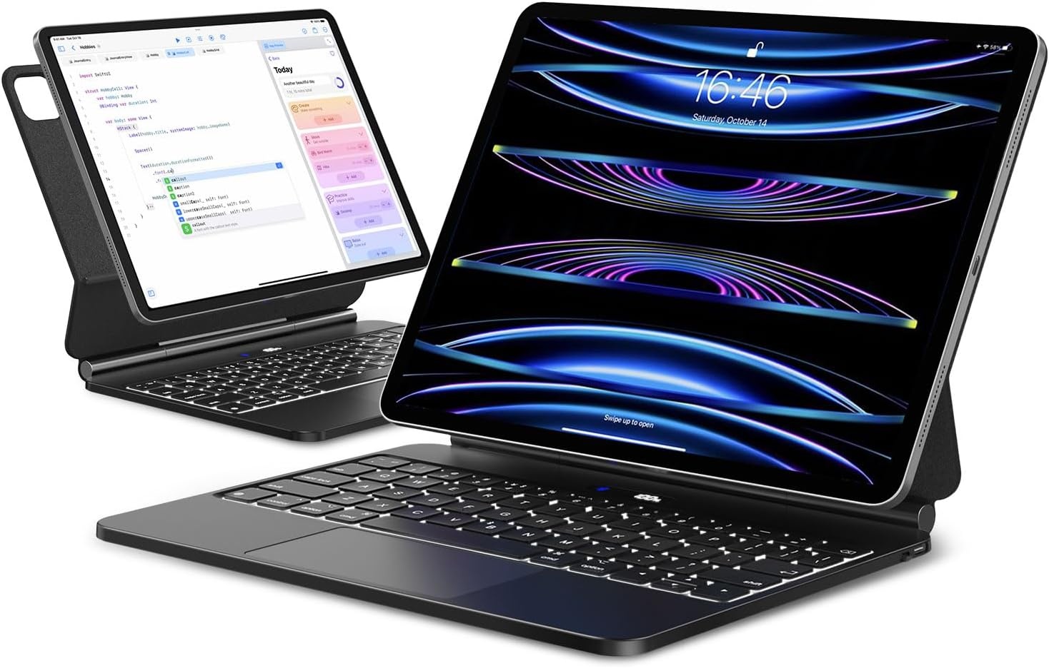 Tablethoes met Toetsenbord iPad Pro 12.9" - 66% Korting!