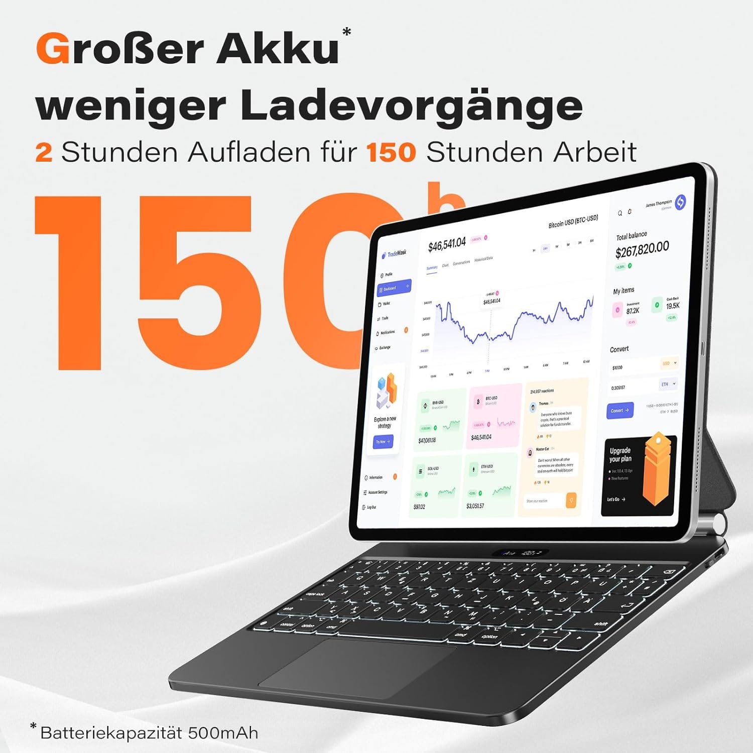 APPS2Car Toetsenbordhoes voor iPad Pro 12.9" - 59% Korting!