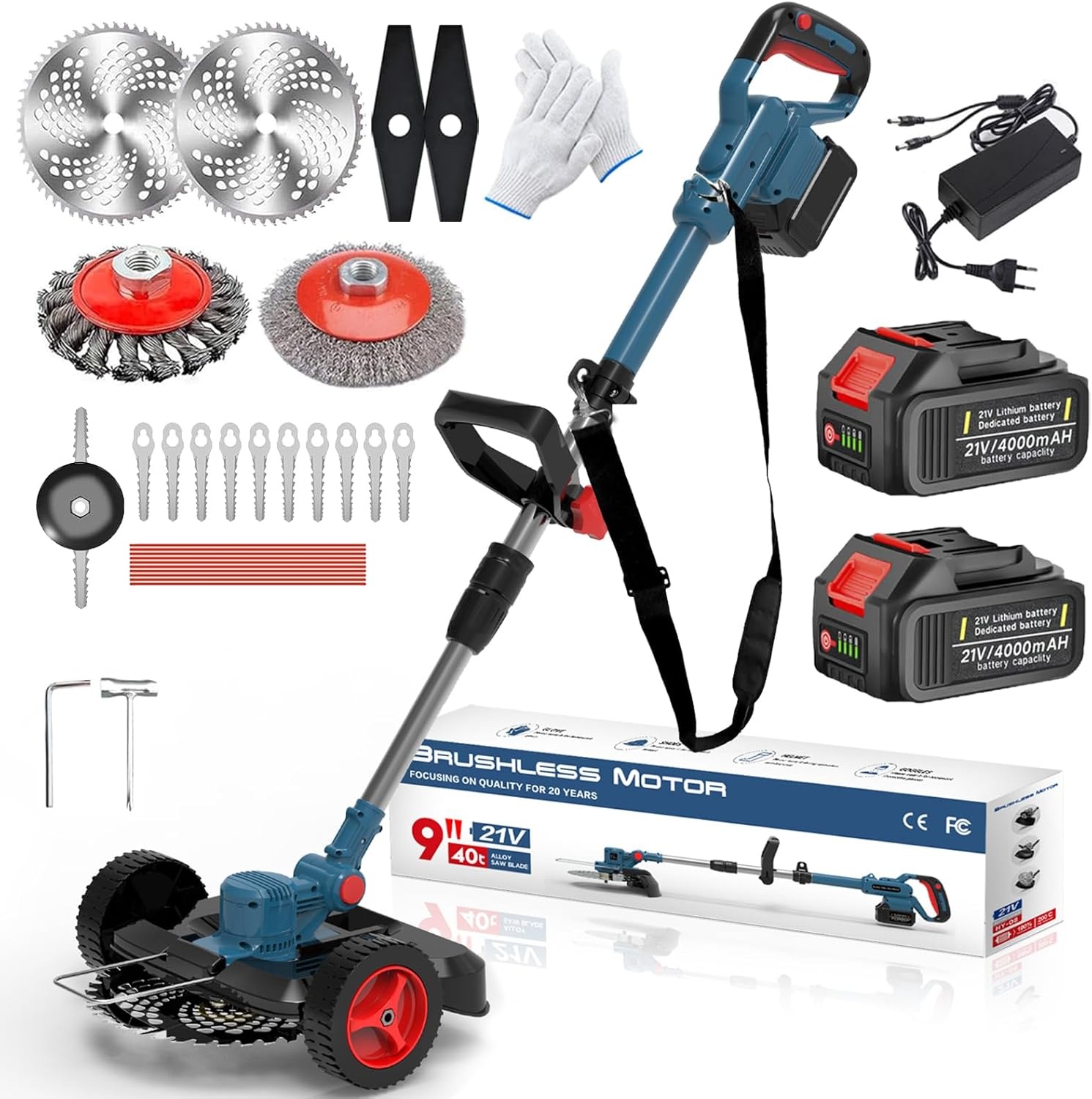 Accu Grastrimmer met 2 Accu's - 54% Korting