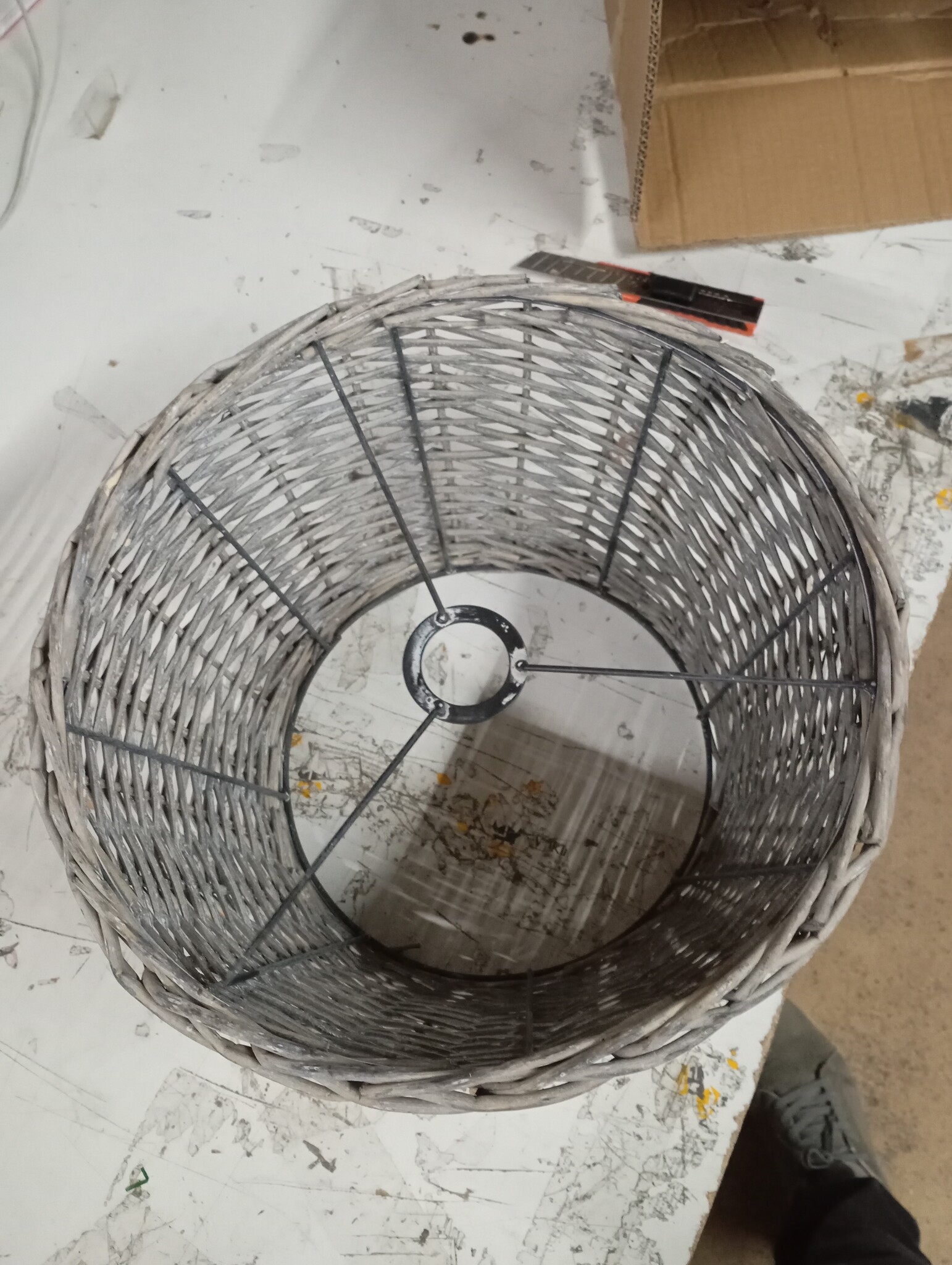 vidaXL Lampenkap Ø38x23 cm wicker bruin