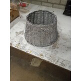 vidaXL Lampenkap Ø38x23 cm wicker bruin