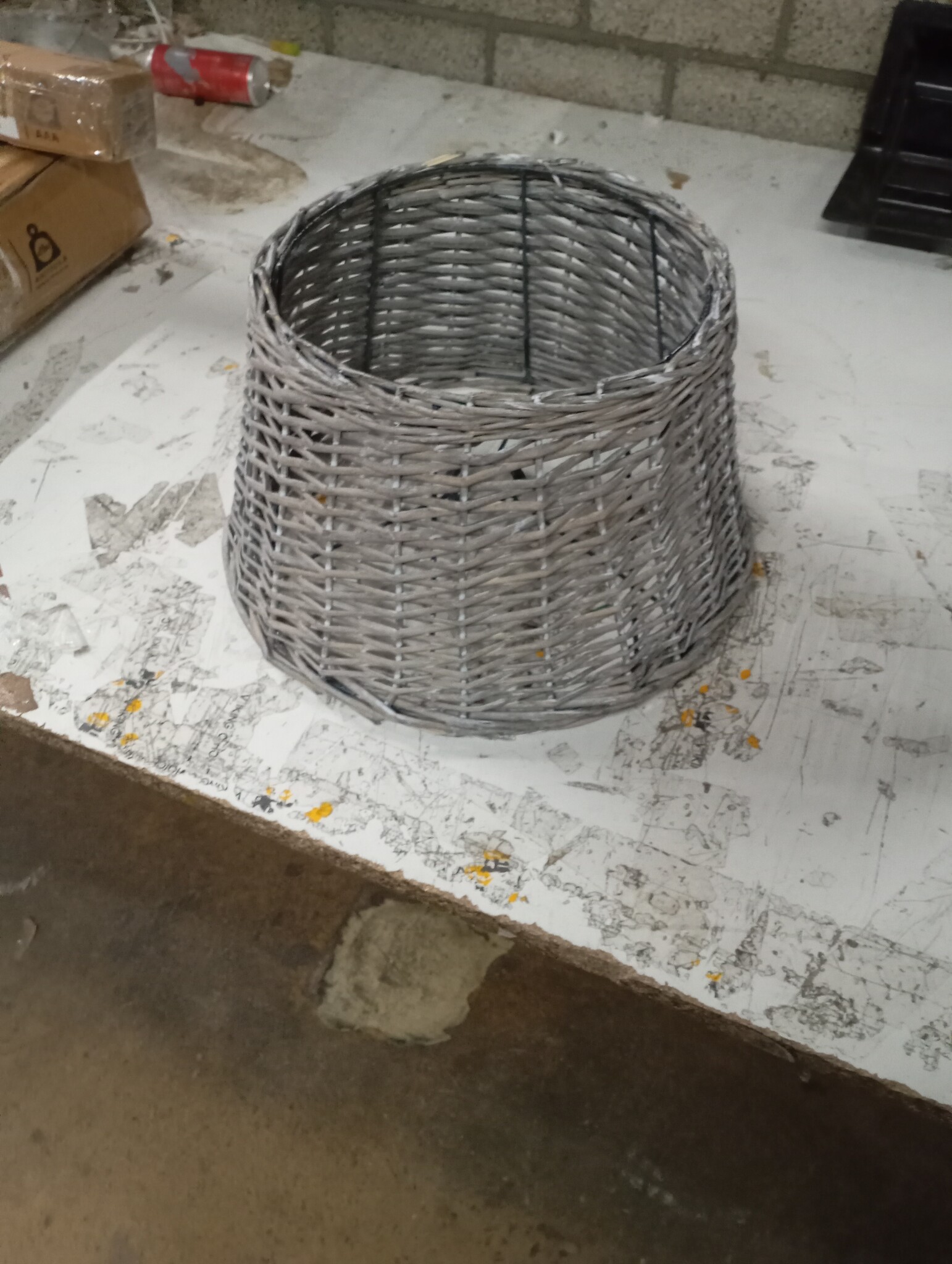 vidaXL Lampenkap Ø38x23 cm wicker bruin