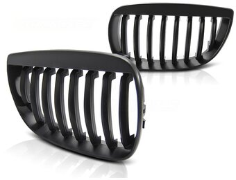 Voorgrill Mat Zwart BMW E87 E81 (2004-2007) - 55% Korting!