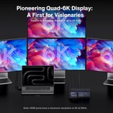 Thunderbolt 4 Docking Station 20-in-1 Quad 6K@60Hz 40Gbps 96W PD voor MacBook Pro M1/M2/M3 Max