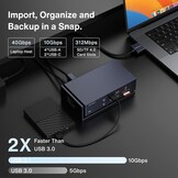 Thunderbolt 4 Docking Station 20-in-1 Quad 6K@60Hz 40Gbps 96W PD voor MacBook Pro M1/M2/M3 Max