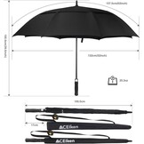 ACEIken Golf Paraplu Winddicht Extra Groot 157/173/183 cm Dubbele Canopy Automatisch Open
