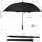 ACEIken Golf Paraplu Winddicht Extra Groot 157/173/183 cm Dubbele Canopy Automatisch Open