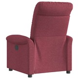vidaXL Fauteuil verstelbaar stof wijnrood