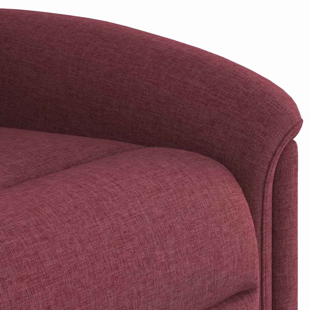 vidaXL Fauteuil verstelbaar stof wijnrood