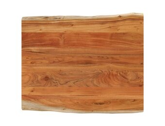 vidaXL Tafelblad rechthoekig natuurlijke rand 90x80x2,5 cm acaciahout