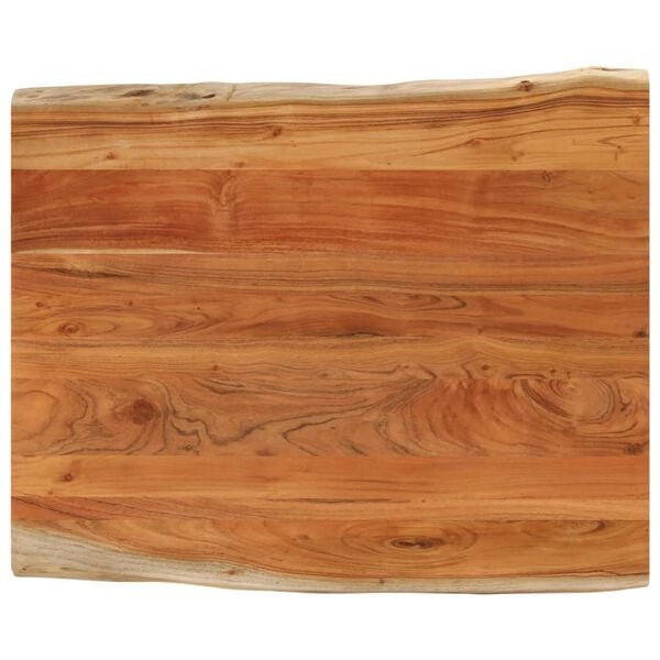 vidaXL Tafelblad rechthoekig natuurlijke rand 90x80x2,5 cm acaciahout
