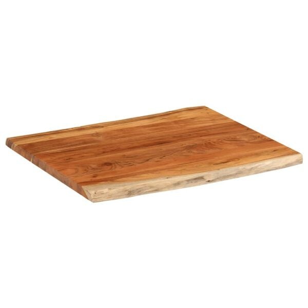 vidaXL Tafelblad rechthoekig natuurlijke rand 90x80x2,5 cm acaciahout