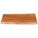 vidaXL Tafelblad rechthoekig natuurlijke rand 90x80x2,5 cm acaciahout